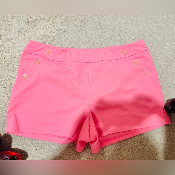 Plus Size Pink Shorts - 22/24 - Cato - Barbie Core - Bubblegum Pink - Gold - Picture 2 of 8